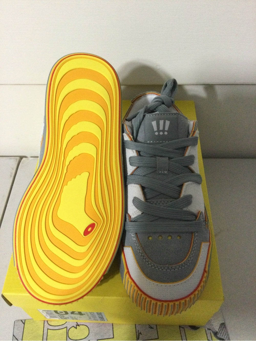 MSCHF Gobstomper Gray Yellow - Kids Size 4