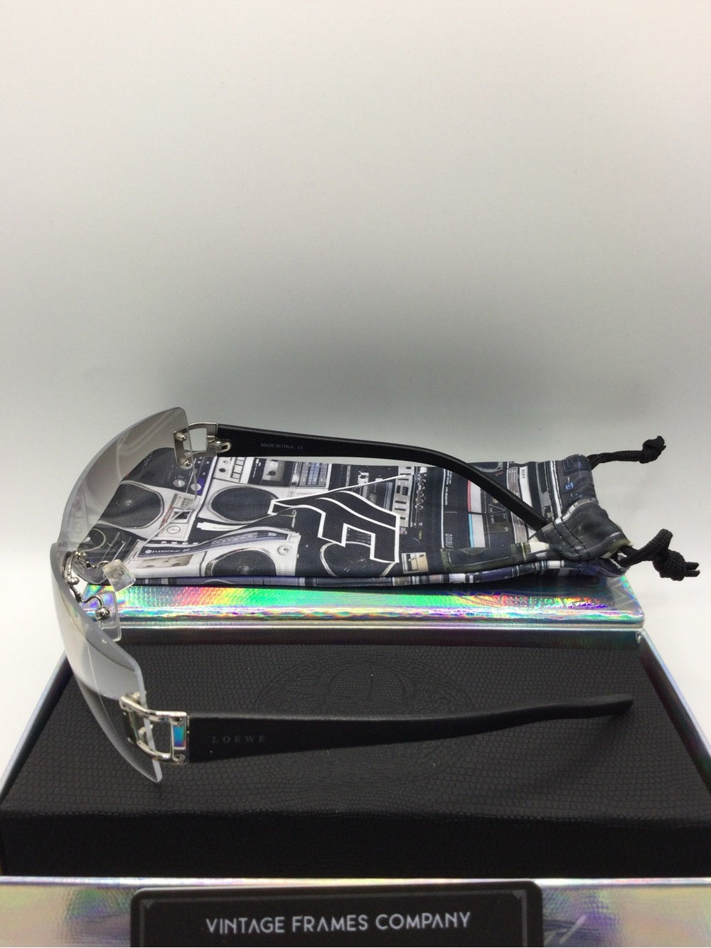 Loewe x Vintage Frames Company Rimless Clear Glasses