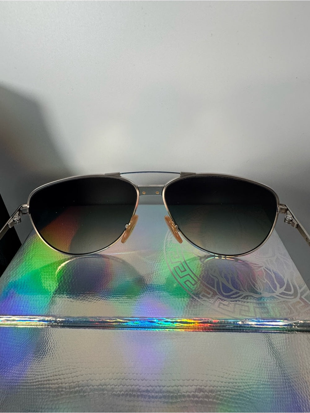 Dior Men's Sunglasses Silver Frame Aviator