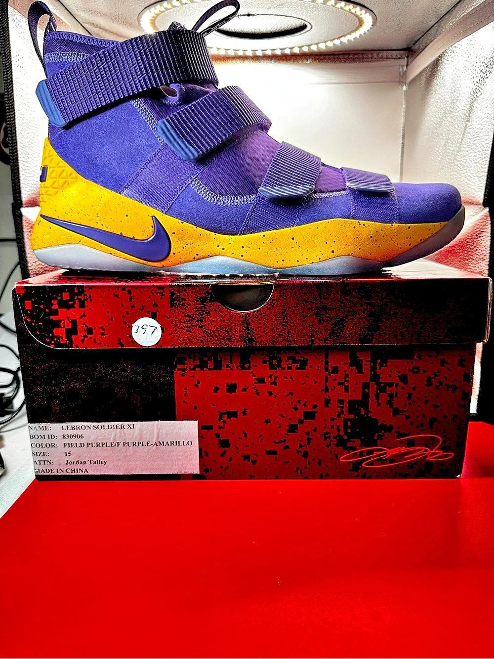 Nike LeBron Soldier XI Promo Sample US 15 Purple
