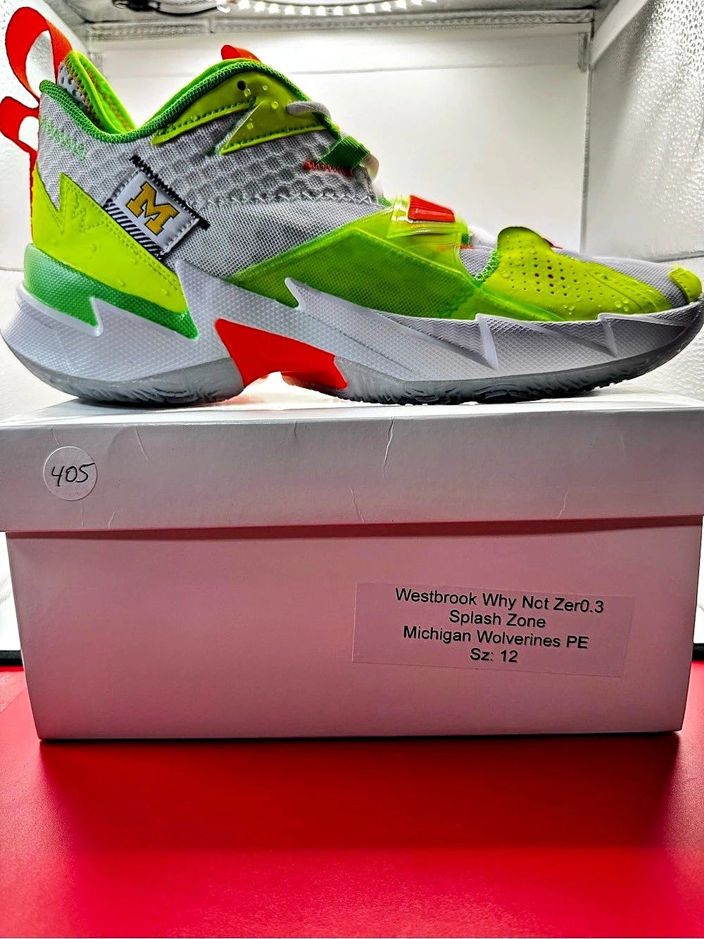 Jordan Why Not Zer0.3 Michigan Wolverines PE Size 12