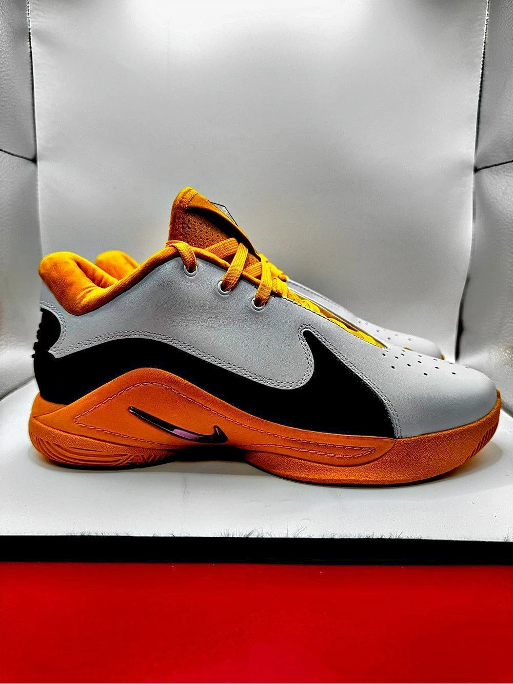 Nike LeBron 22 XXII HS SMU Promo Sample White Deep Maroon Gold Sz 8.5 PE Box