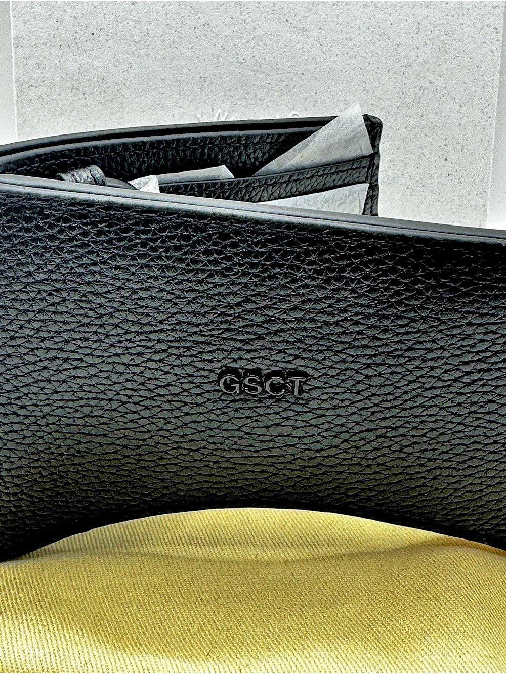 MSCHF GSCT Black Leather Clutch - Like New