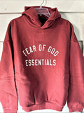 Fear of God Essentials Hoodie Crimson XS - New With Tags (192HO246256F)