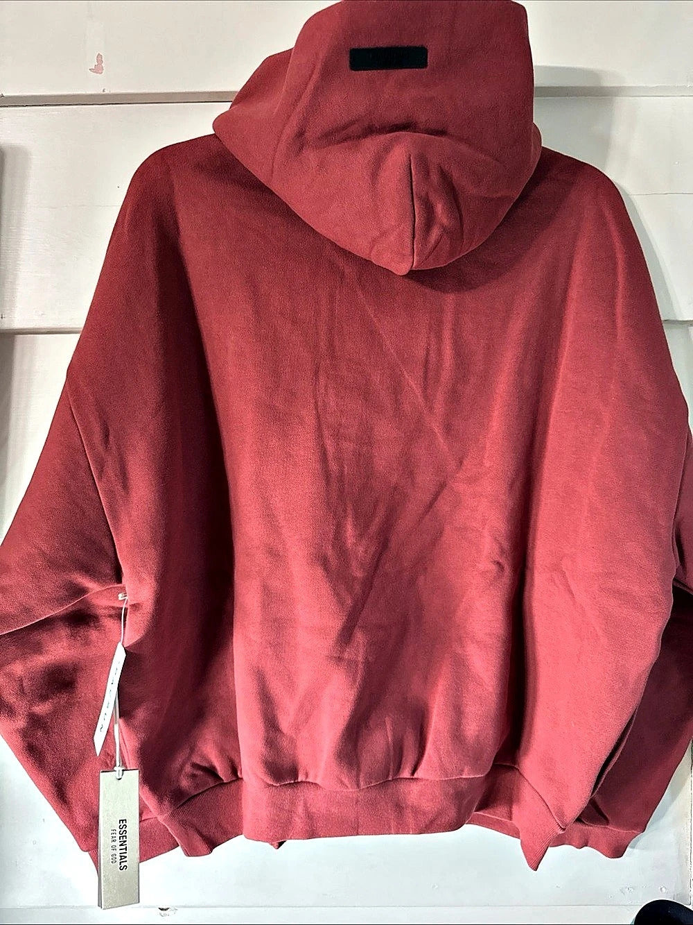 Fear of God Essentials Hoodie Crimson XS - New With Tags (192HO246256F)