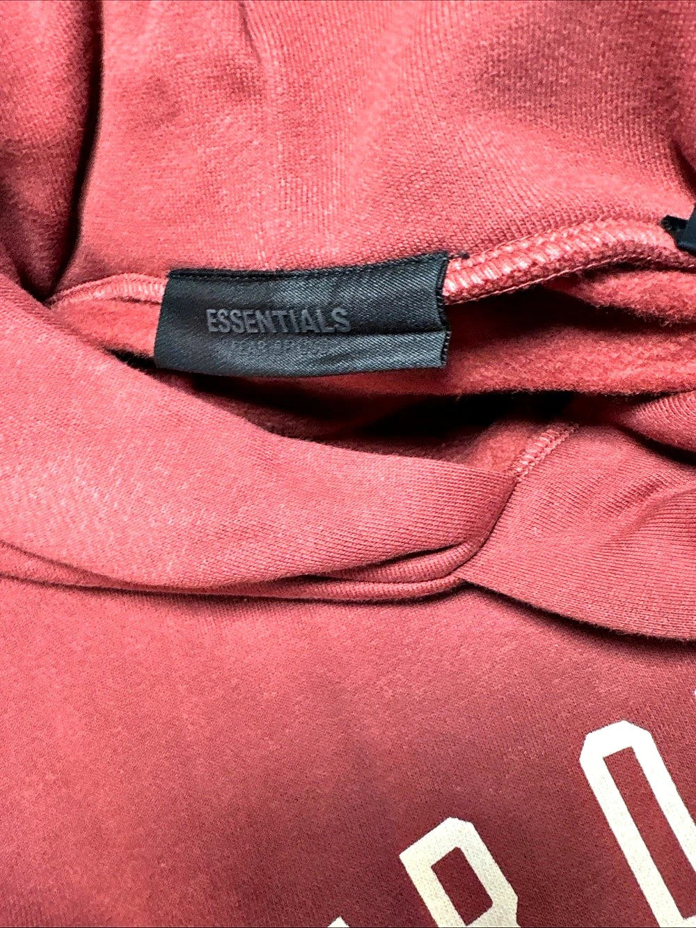 Fear of God Essentials Hoodie Crimson XS - New With Tags (192HO246256F)