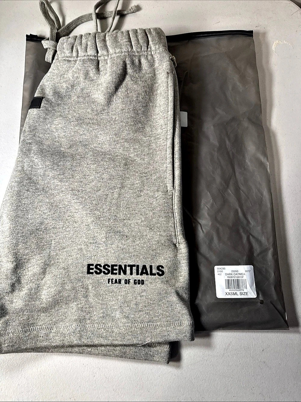 Fear of God Essentials Track Shorts Dark Oatmeal XXS - New With Tags (160BT212013F)