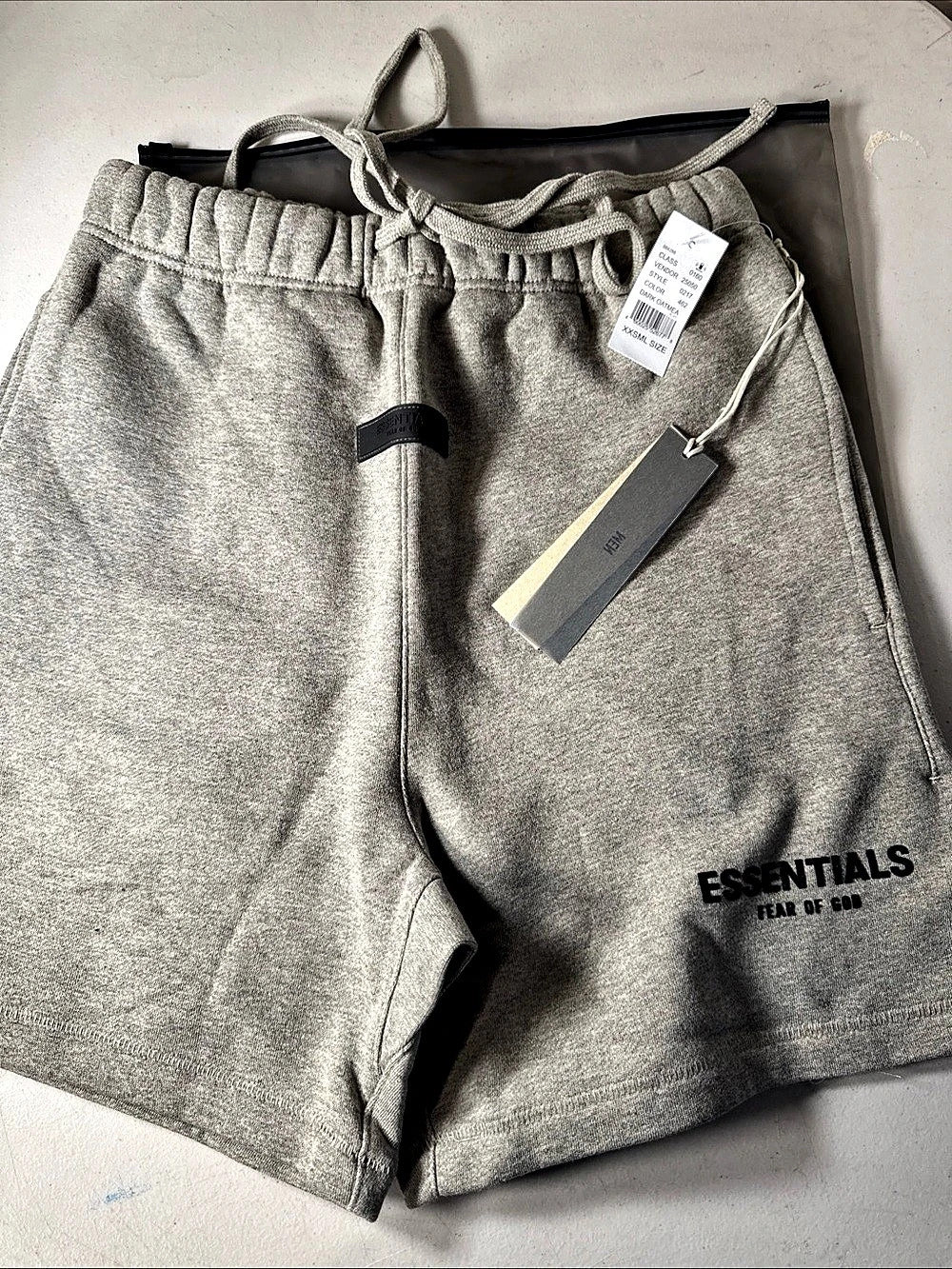 Fear of God Essentials Track Shorts Dark Oatmeal XXS - New With Tags (160BT212013F)