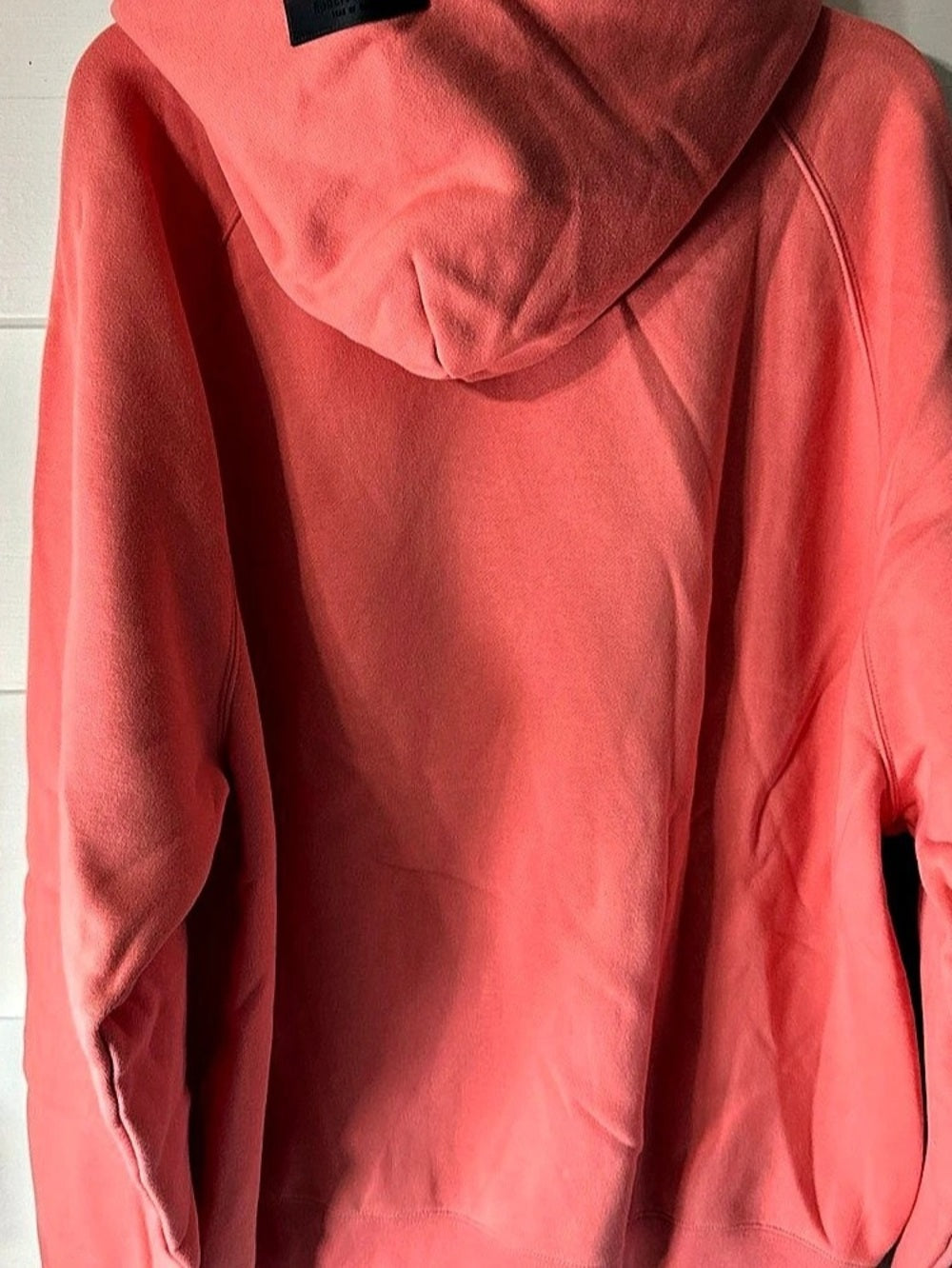 Fear of God Essentials Pullover Hoodie Coral L - New With Tags (192SU222052F)