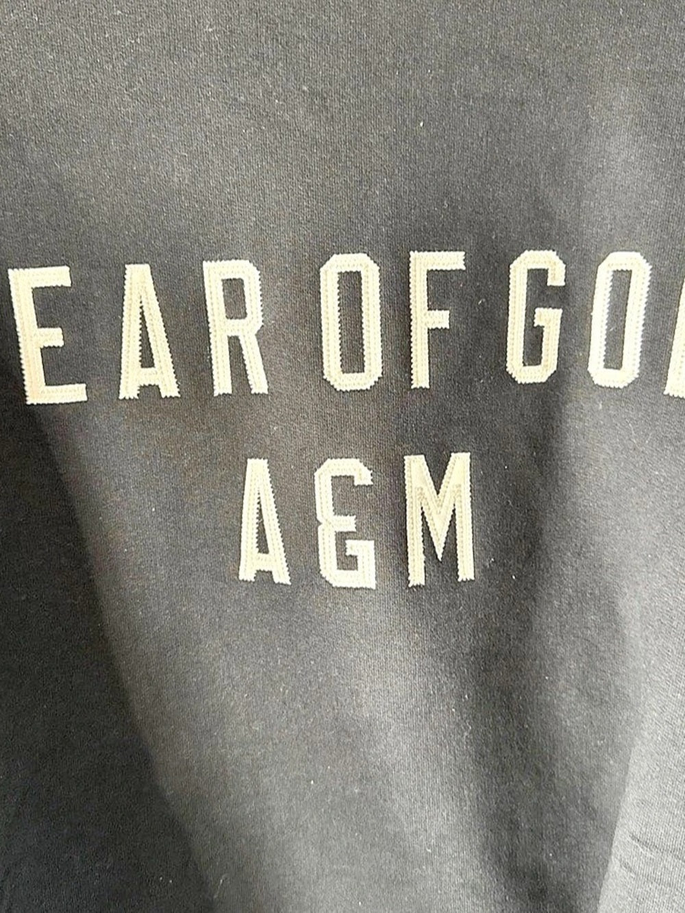 Fear of God Essentials A&M Crewneck Sweatshirt Black L - Like New (192HO246230F)