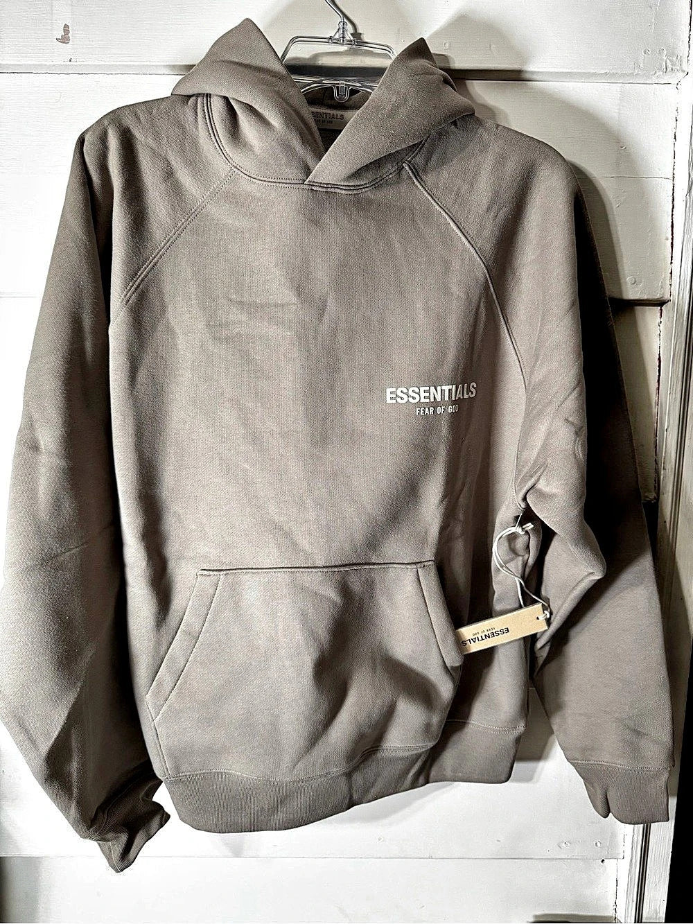 Fear of God Essentials Pullover Hoodie Desert Taupe XS - New With Tags (192BT212056F)