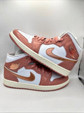 Air Jordan 1 Mid Pink & Blue US 10 NWT