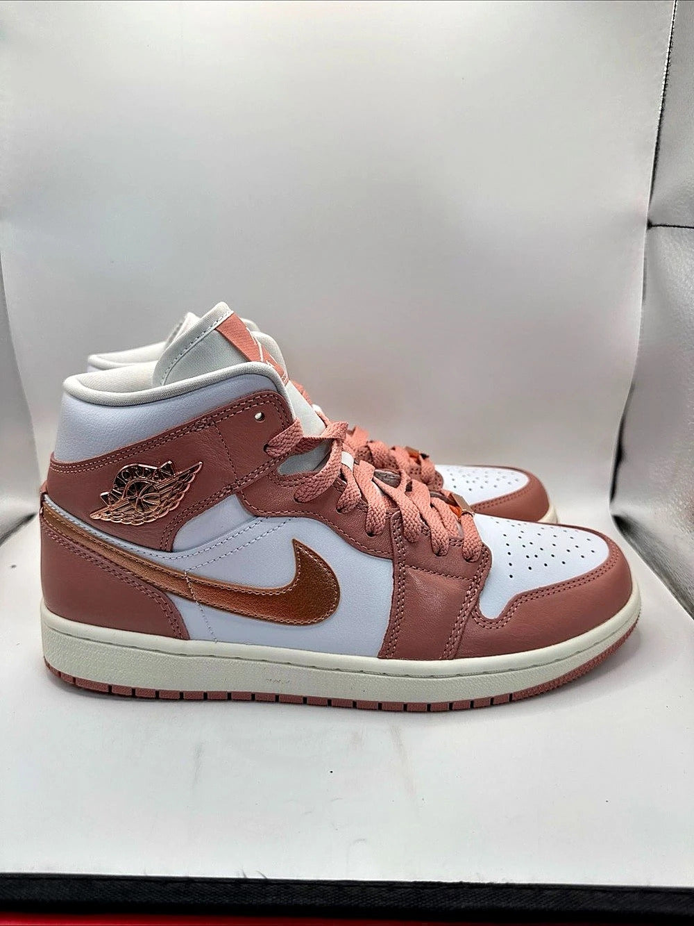 Air Jordan 1 Mid Pink & Blue US 10 NWT