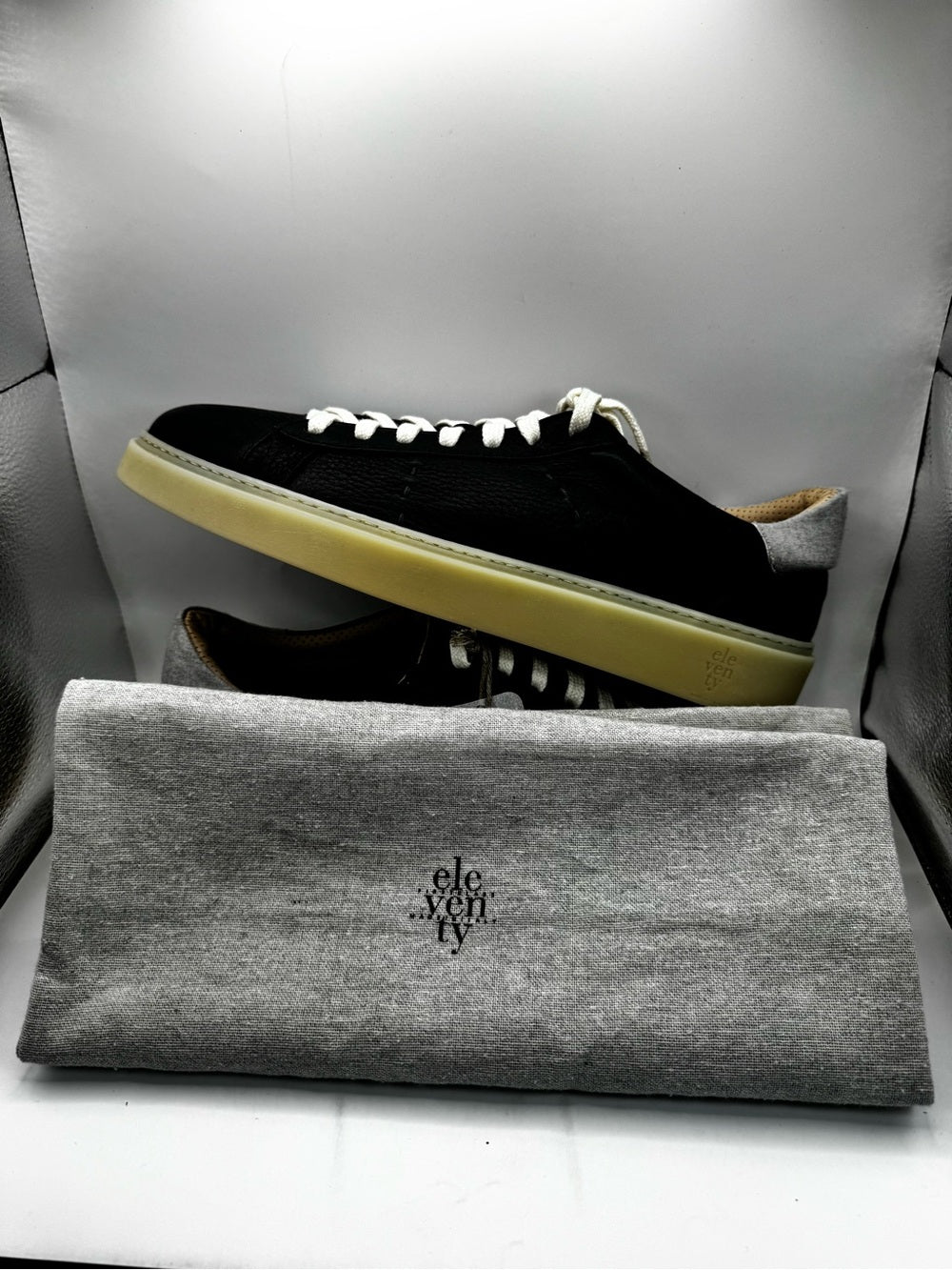 Eleventy Navy Blue Low-Top Sneakers US 11 NWT
