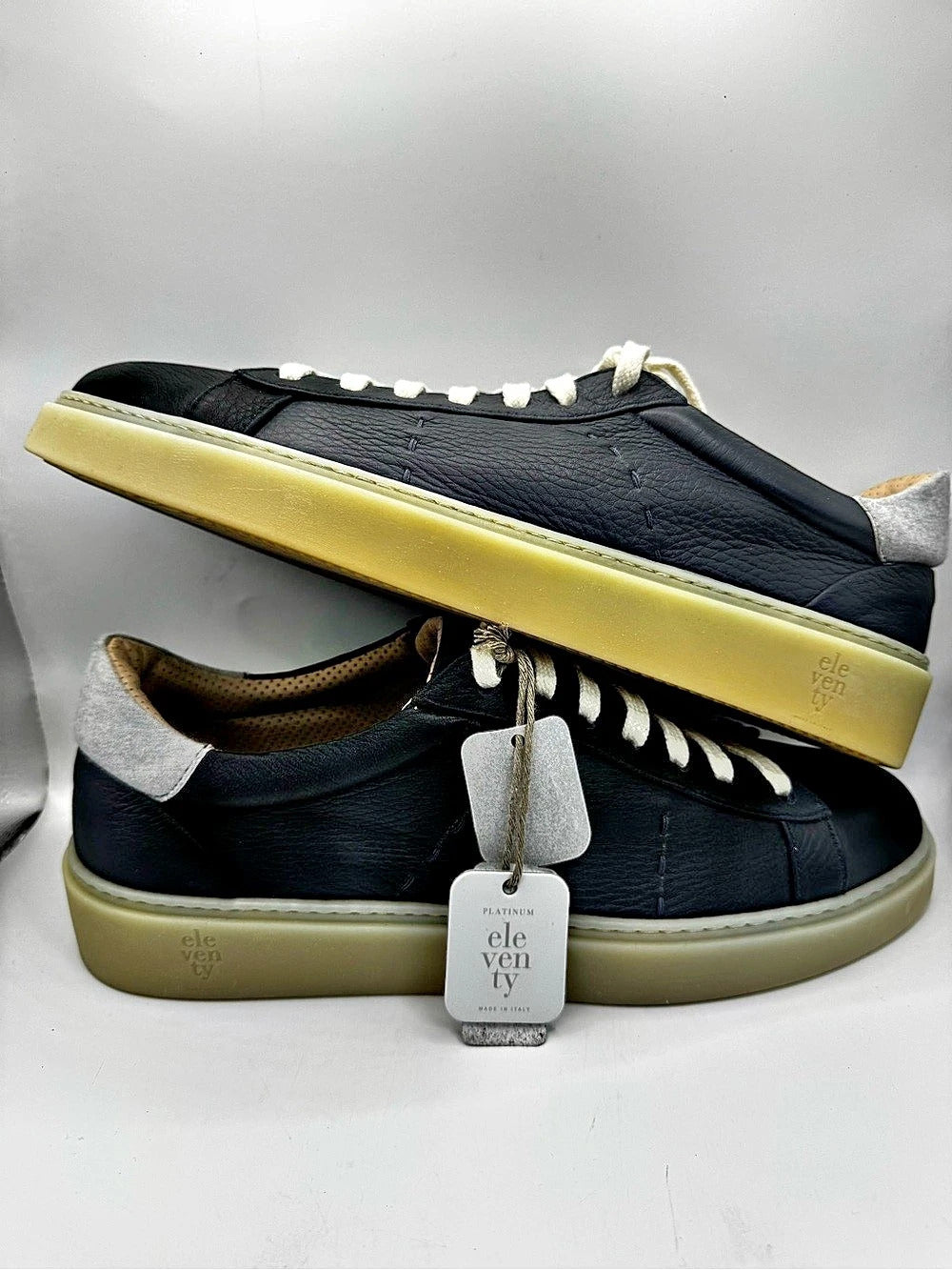 Eleventy Navy Blue Low-Top Sneakers US 11 NWT