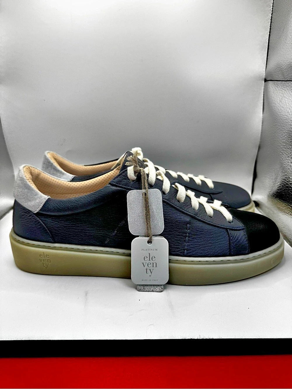 Eleventy Navy Blue Low-Top Sneakers US 11 NWT