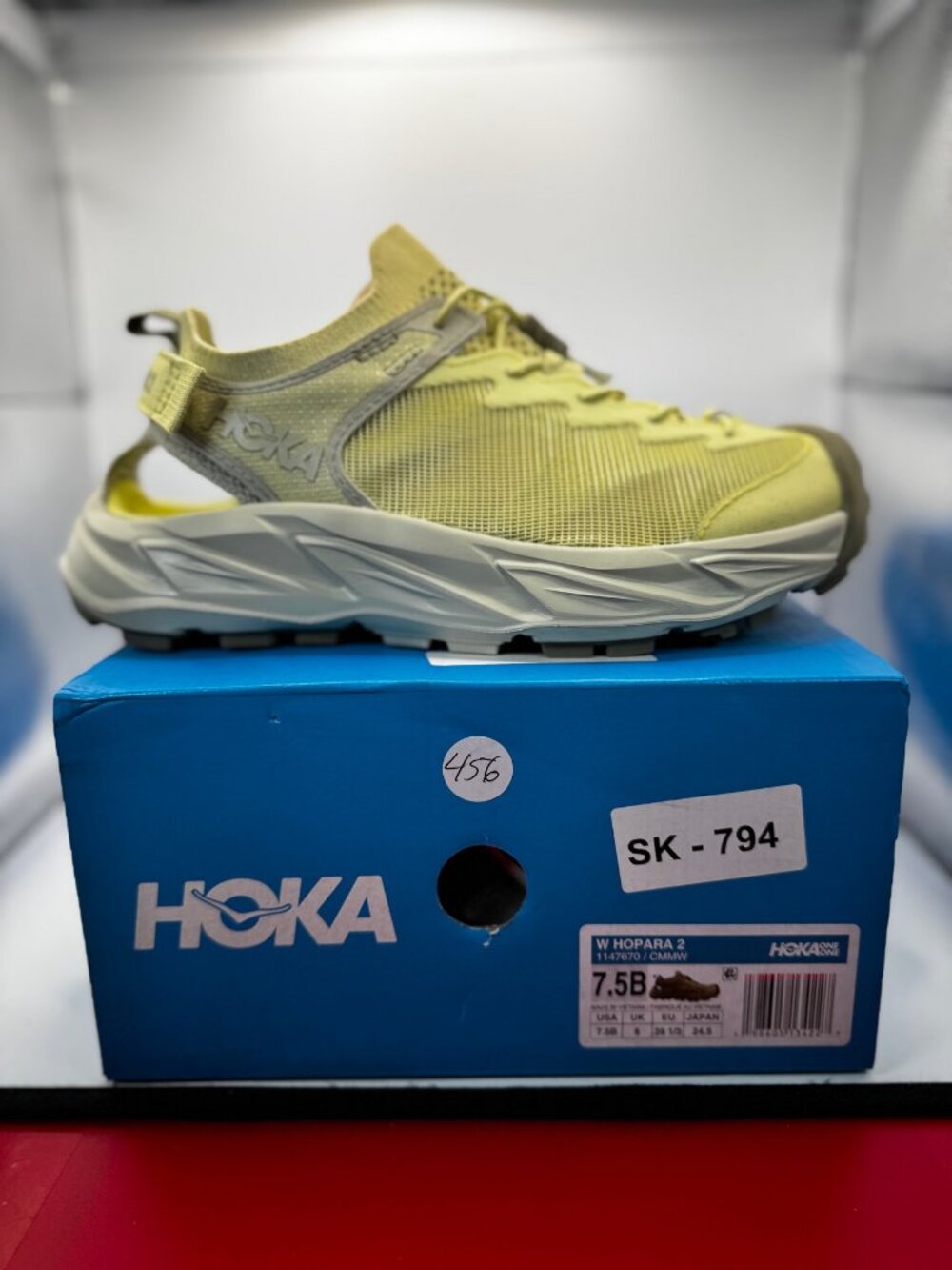 HOKA Hopara 2 Womens Hiking Sandals Cardamom US 7.5 B / UK 6