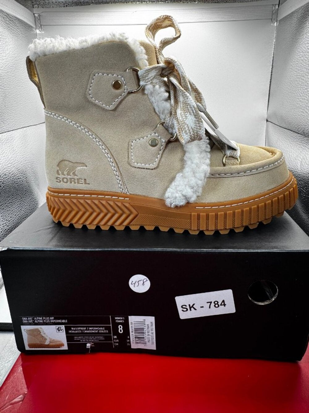 Sorel ONA AVE Alpine Plus WP Boots Ceramic Gum W US 8 / UK 6