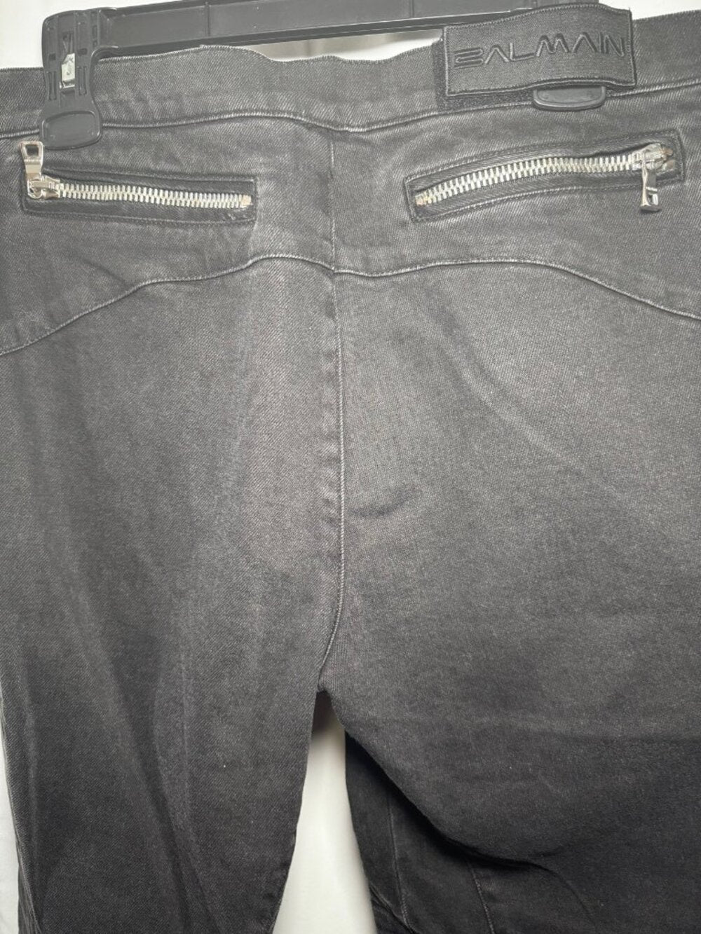 Balmain Paris Slim Biker Jeans — Black — Men's 32