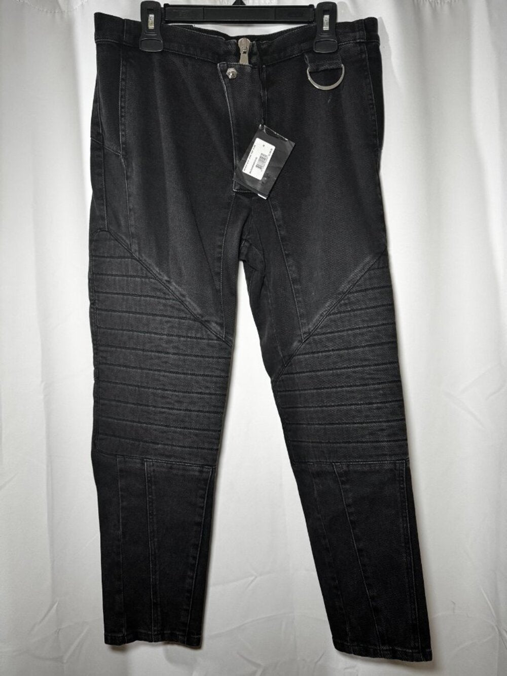 Balmain Paris Slim Biker Jeans — Black — Men's 32