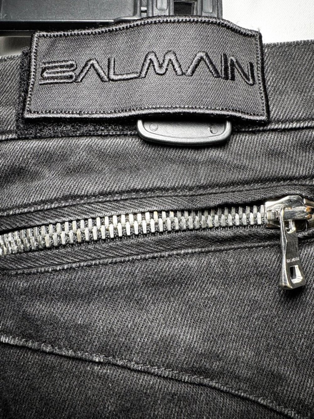 Balmain Paris Slim Biker Jeans — Black — Men's 32