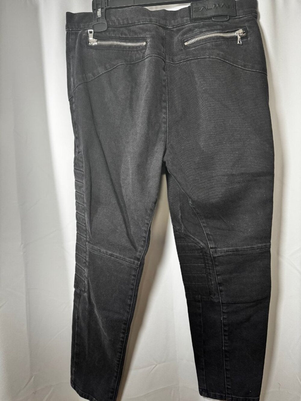 Balmain Paris Slim Biker Jeans — Black — Men's 32