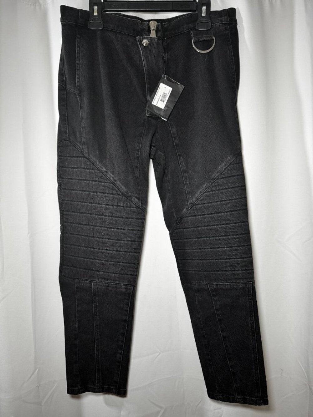 Balmain Paris Slim Biker Jeans — Black — Men's 32