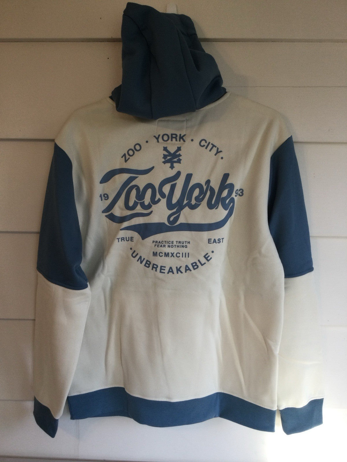 Zoo York Blue Stone Graphic Pullover Hoodie Mens M NWT