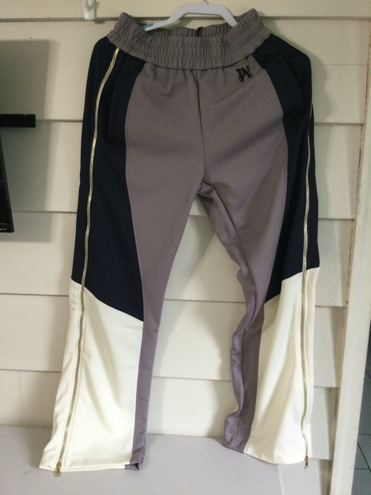 Palm Angels Monogram Track Pants Lilac Multicolor Womens S NWT
