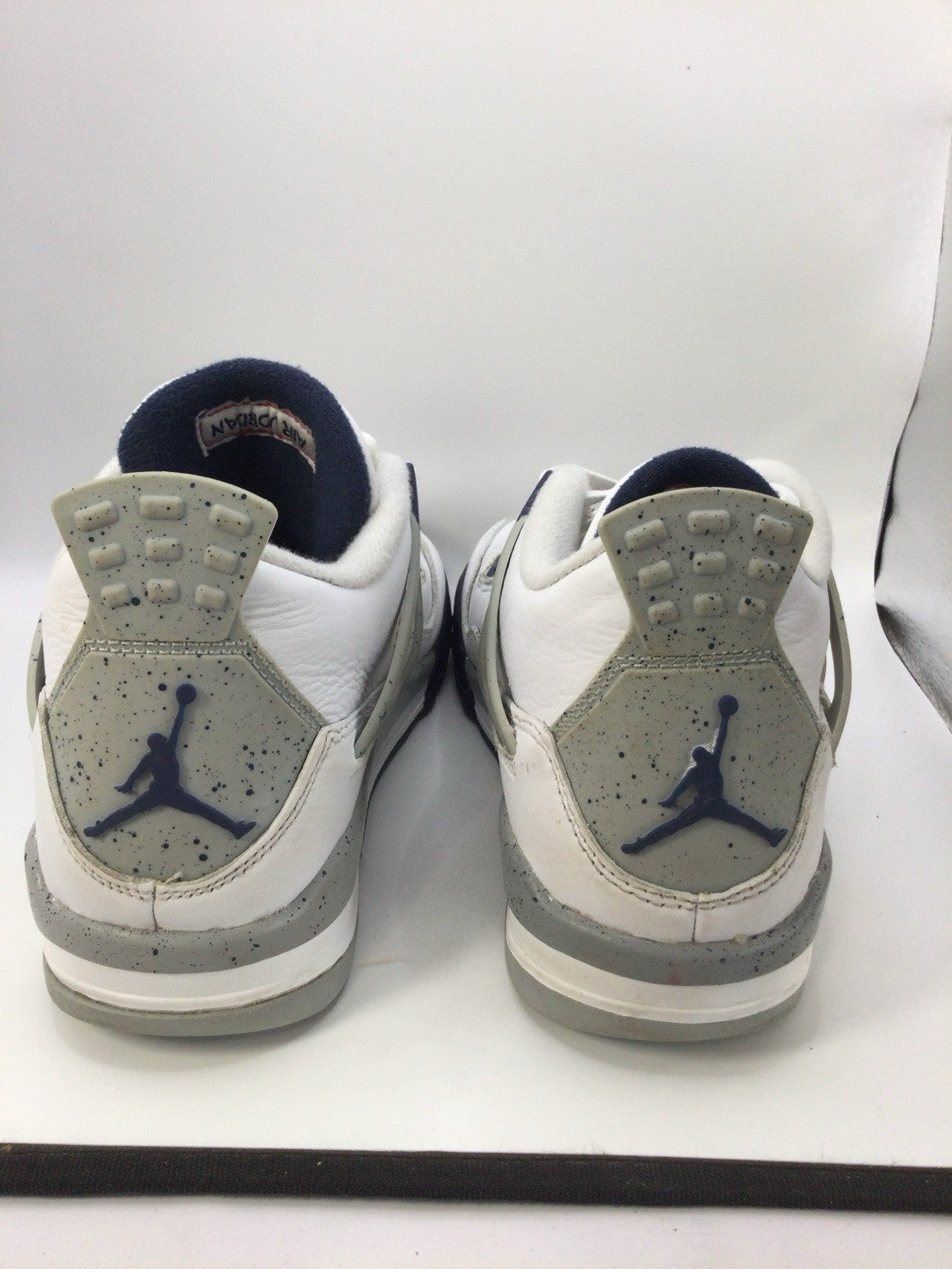 Air Jordan 4 Retro GS White Midnight Navy Kids 6.5