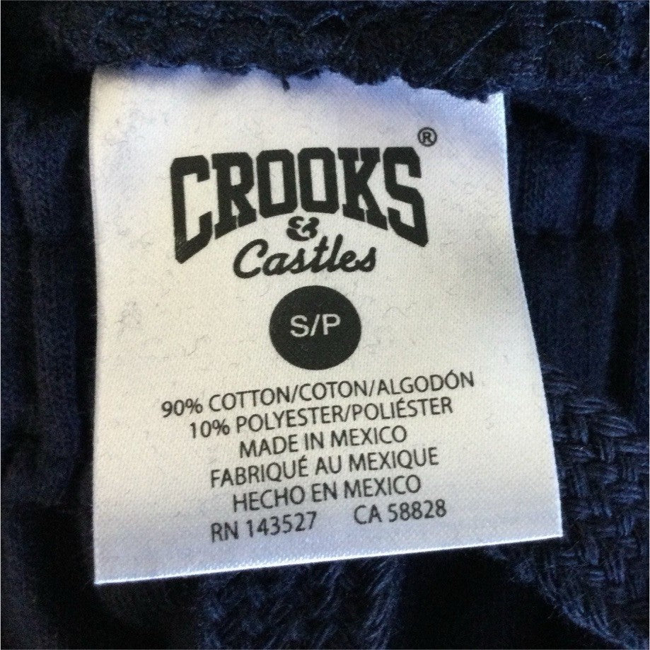 Crooks & Castles Navy Sweatpants Mens S