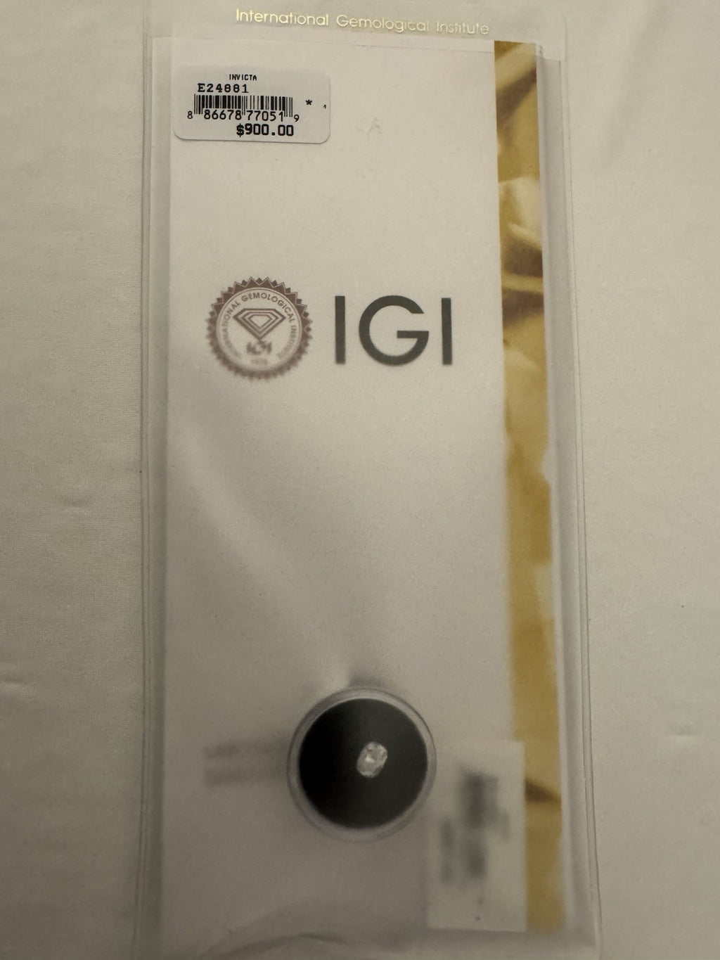 Loose Lab-Grown Diamond 1.01 Ct Cushion D VS1 IGI Certified LG696504683