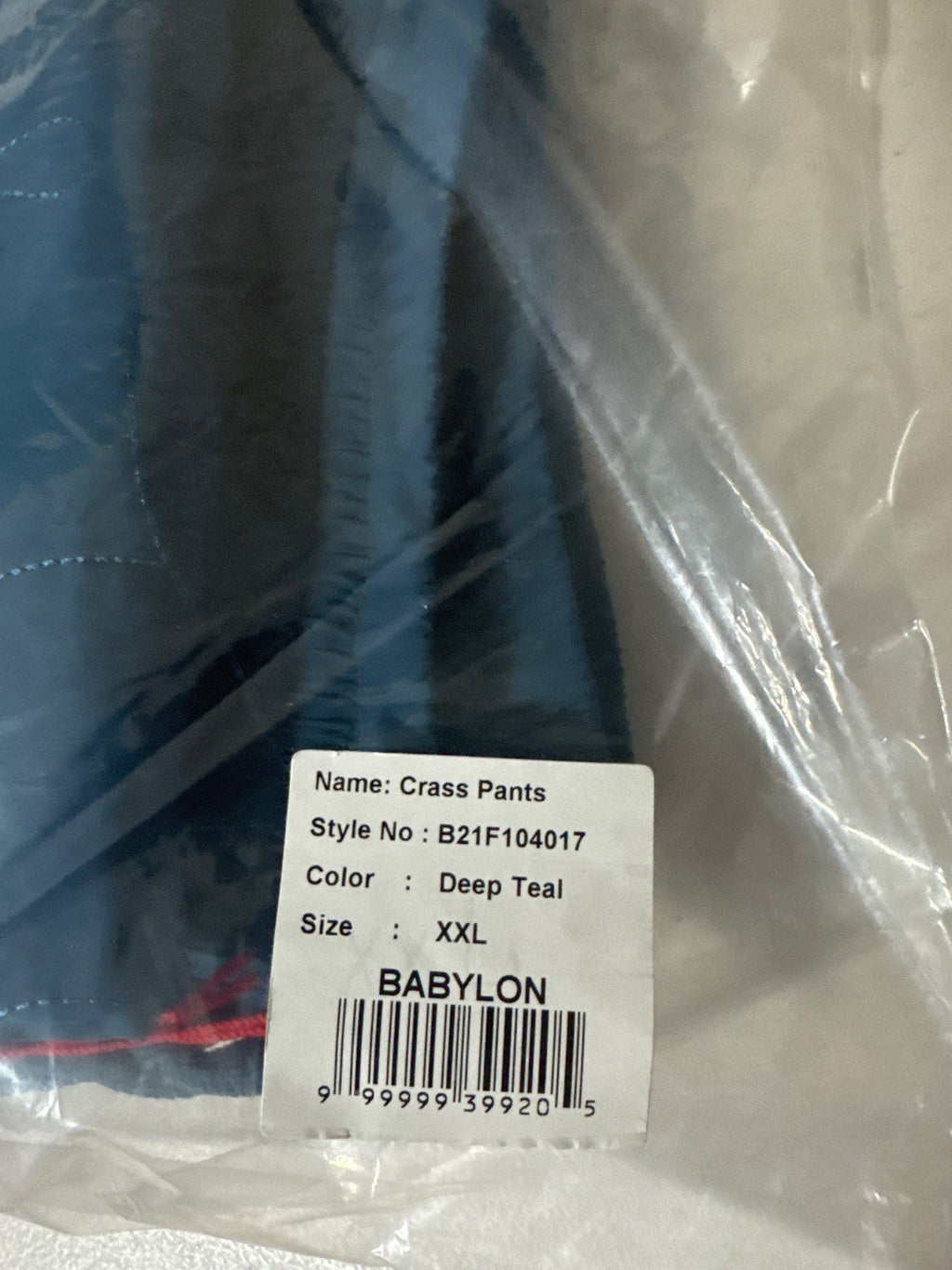 Babylon Snow Pants Deep Teal XXL NWT B21F104017