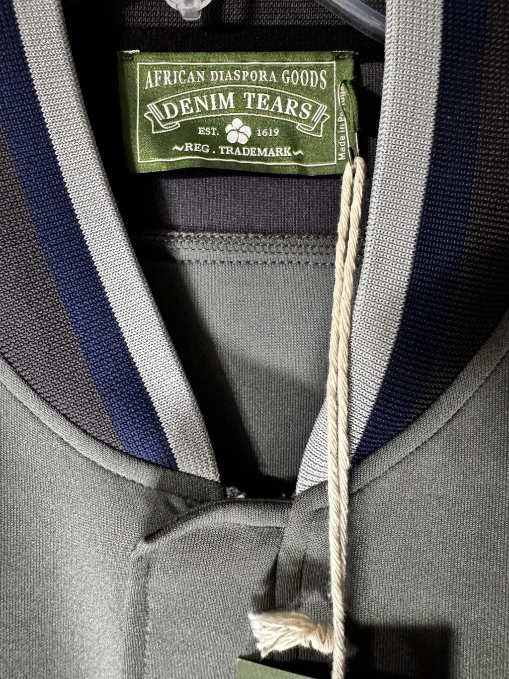 Denim Tears Jacket Gray and Blue M