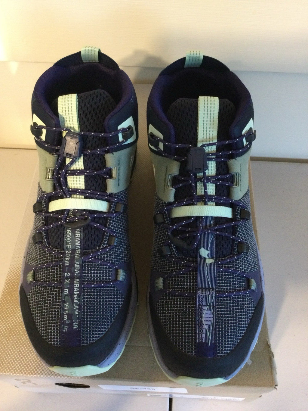 On Running Cloudtrax Mid Hiking Boot Lavender & Olive Green Women's US 8