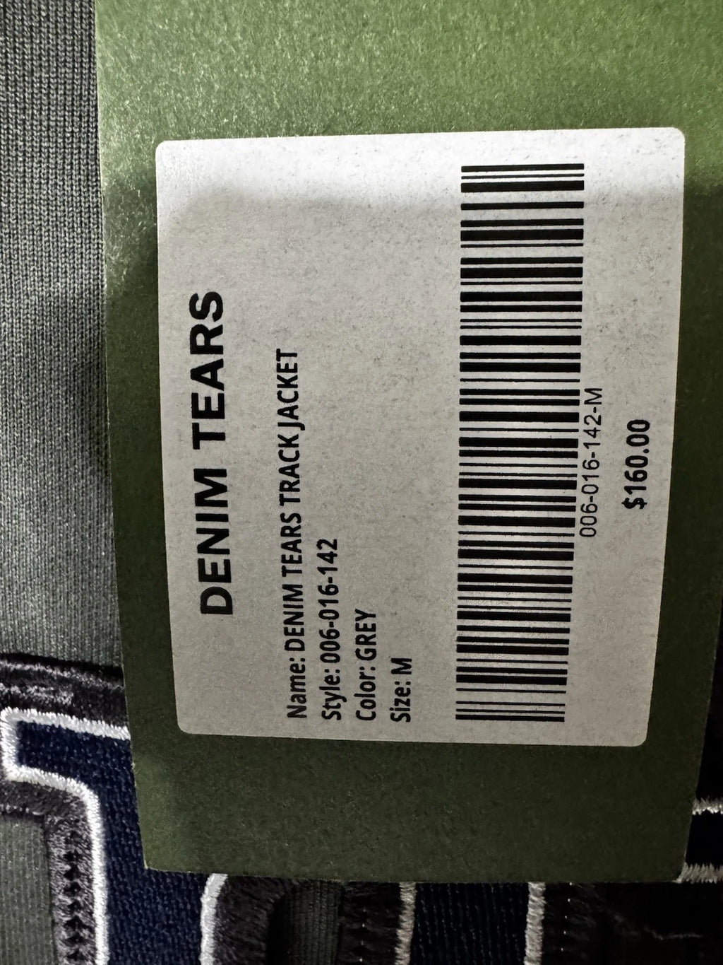 Denim Tears Jacket Gray and Blue M