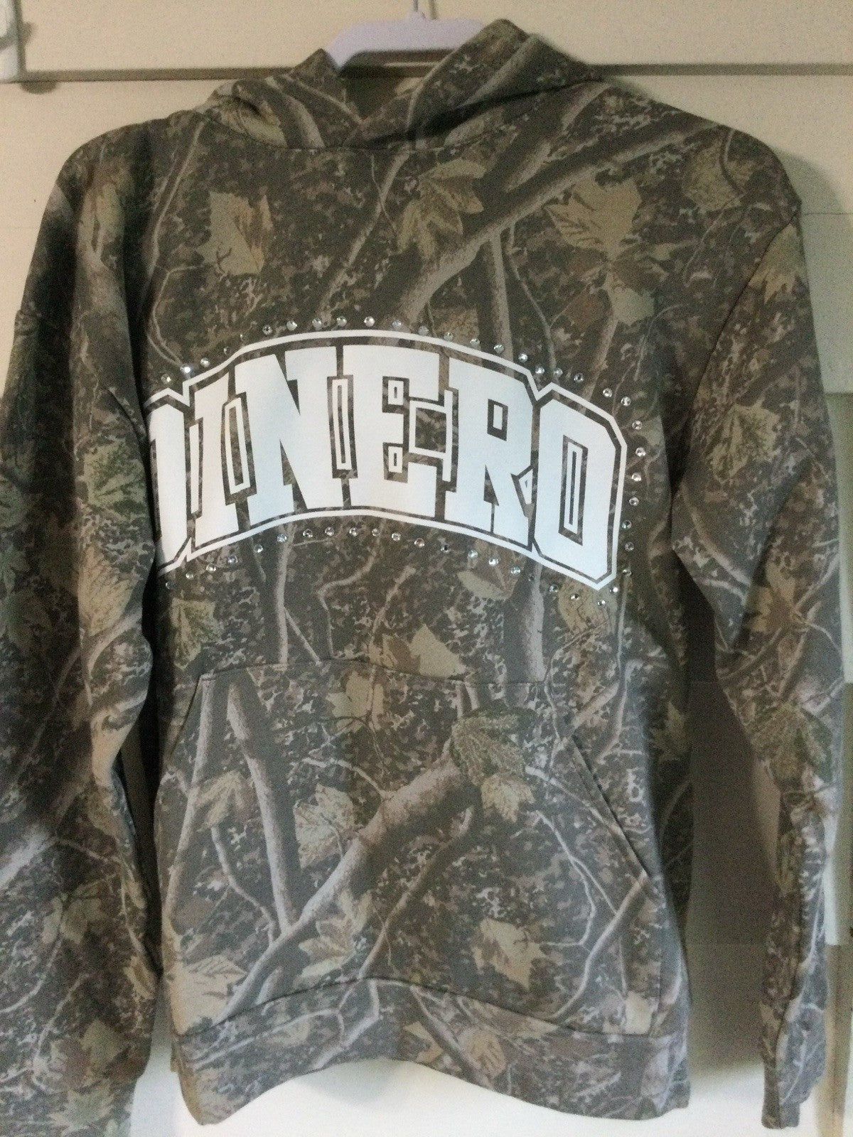 Dinero Los Angeles Camouflage Pullover Hoodie Mens XS