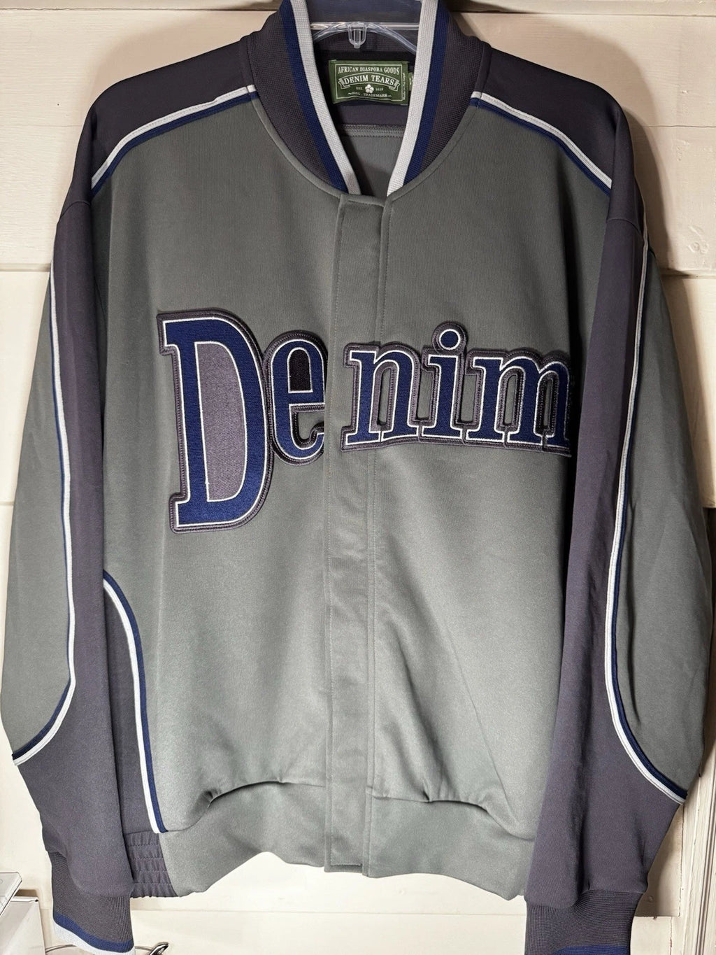 Denim Tears Jacket Gray and Blue M