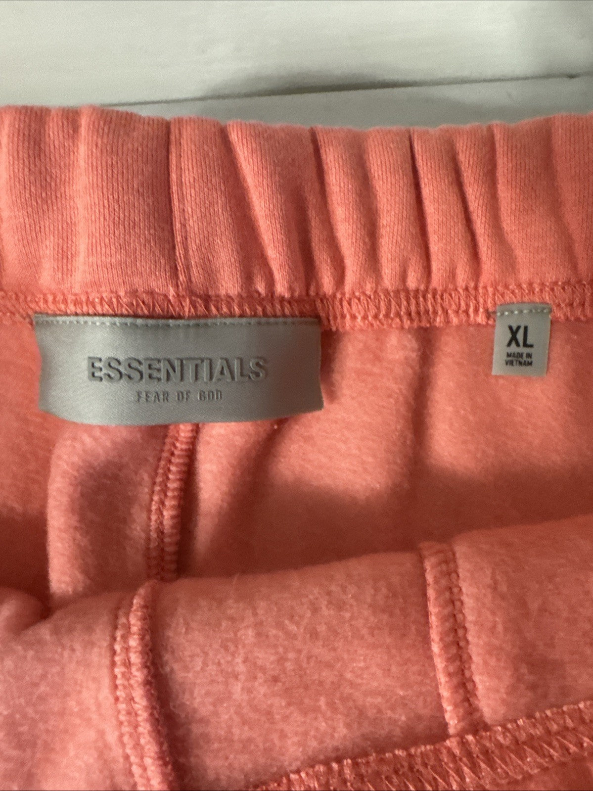 Fear of God Essentials Sweatpants Coral XL - New With Tags