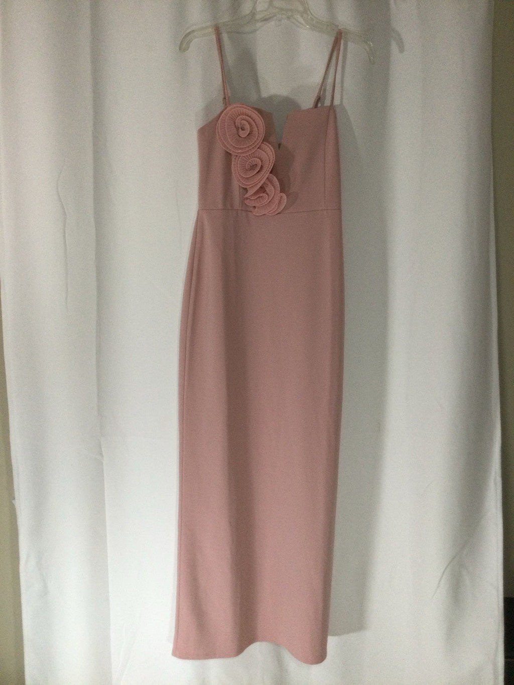 Blush Pink Strappy Scuba Occasion Dress US 8 NWT