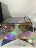 Christian Dior Pilot Sunglasses Brown Metal Brown Lenses 2504