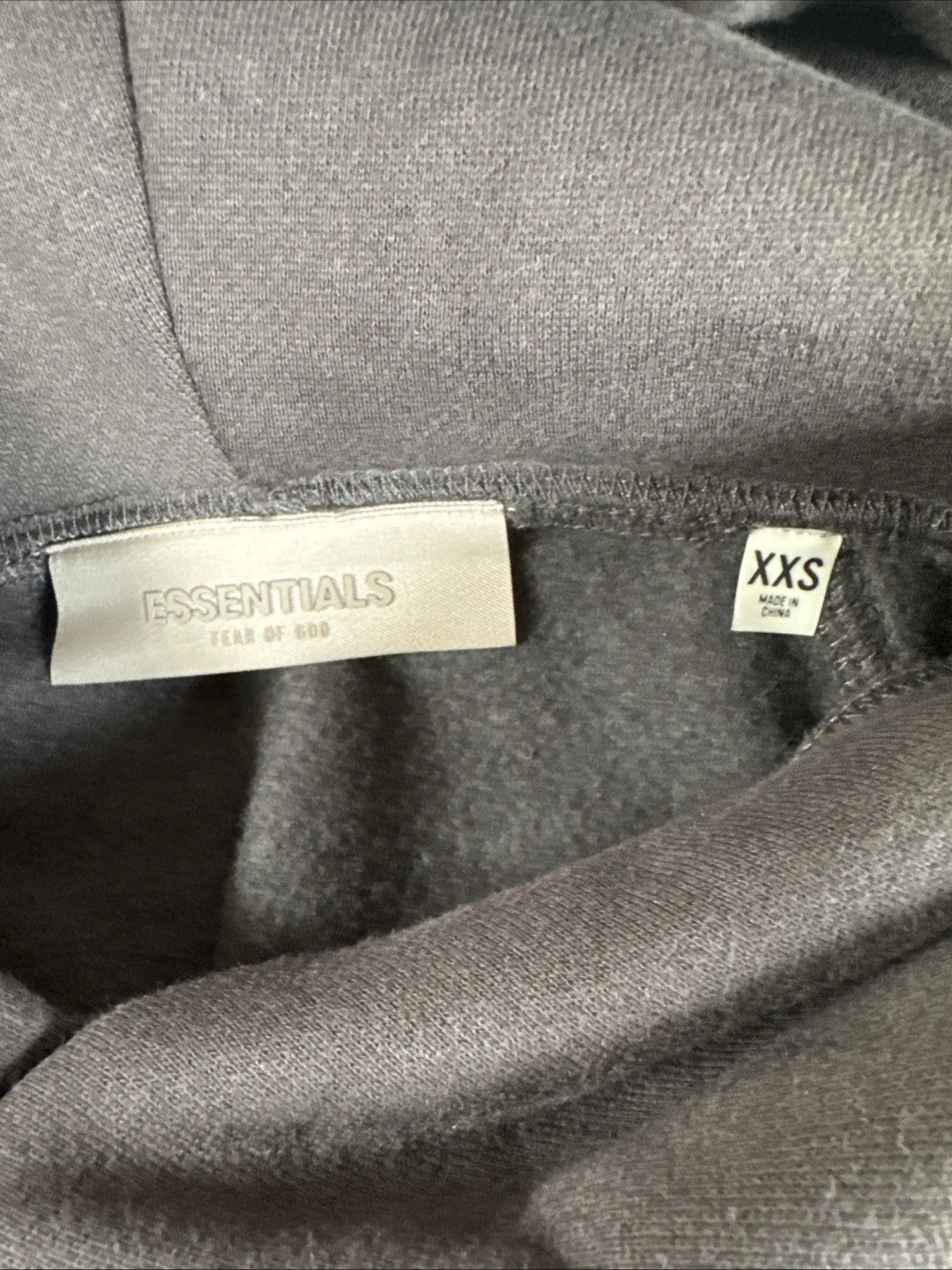 Fear of God Essentials 1977 Hoodie Iron XXS - New With Tags (192BT212050F)