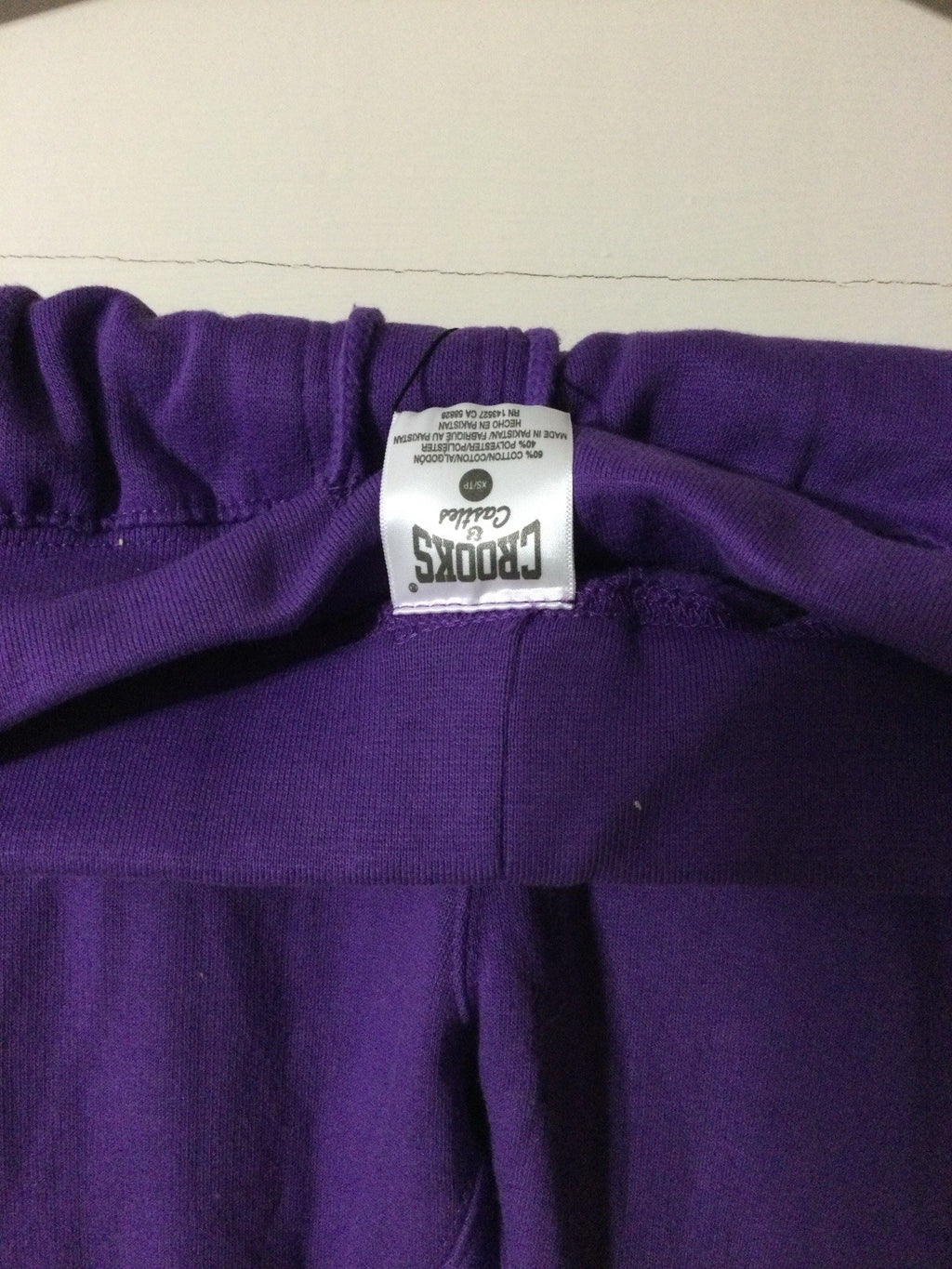 Crooks & Castles Purple Fleece Jogger Sweatpants Mens S NWT