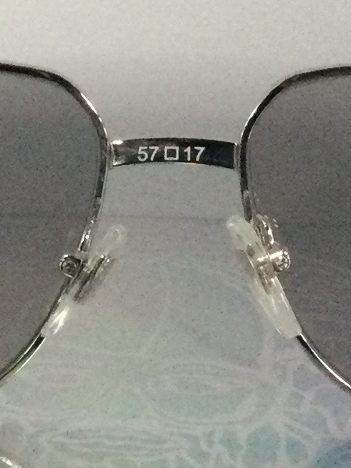 Vintage Frames Company Geometric Sunglasses Silver Metal Gray Gradient
