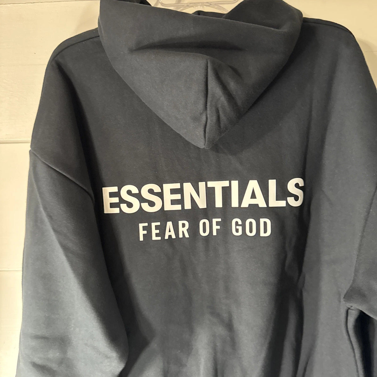 Fear of God Essentials Classic Fit Fleece Zip Hoodie Jet Black L - New With Tags (192AS254780F)
