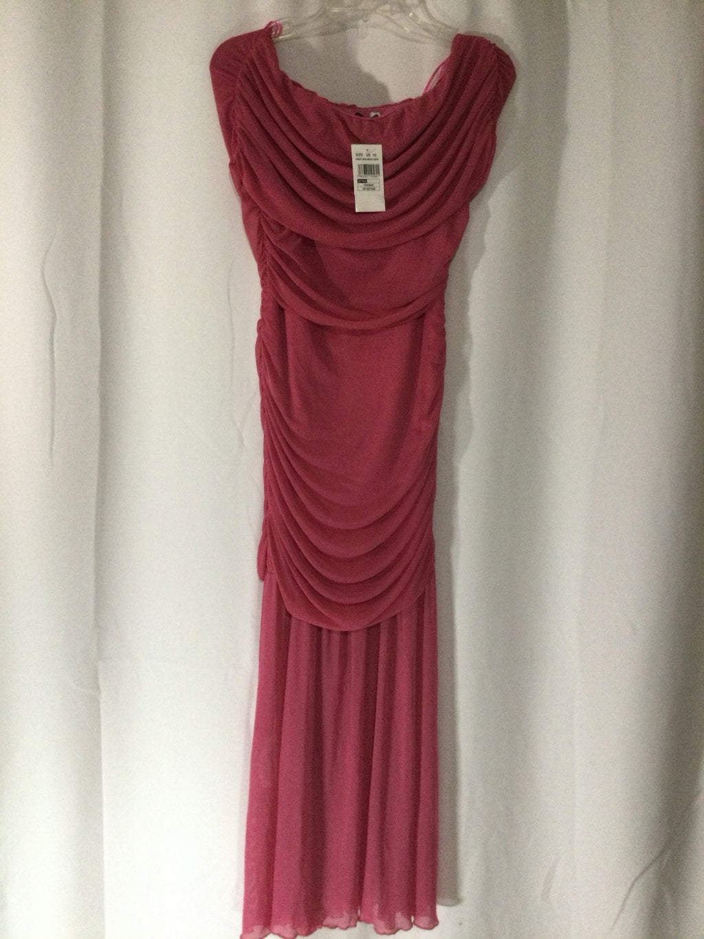 Bardot Pink Mesh Midaxi Dress US 10 NWT