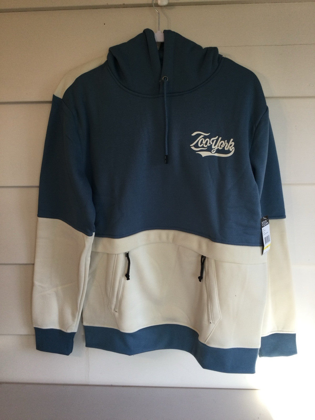 Zoo York Blue Stone Graphic Pullover Hoodie Mens M NWT