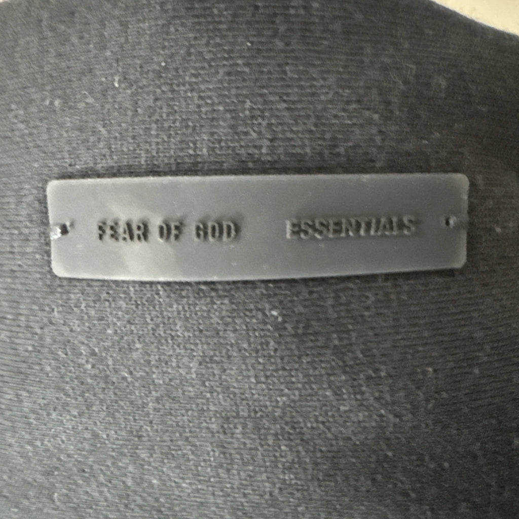 Fear of God Essentials Classic Fit Fleece Zip Hoodie Jet Black L - New With Tags (192AS254780F)