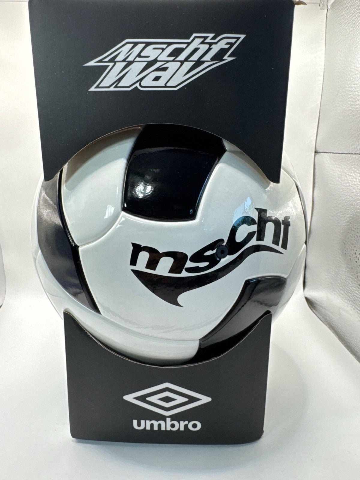 Umbro x MSCHF Wave Soccer Ball Black and White