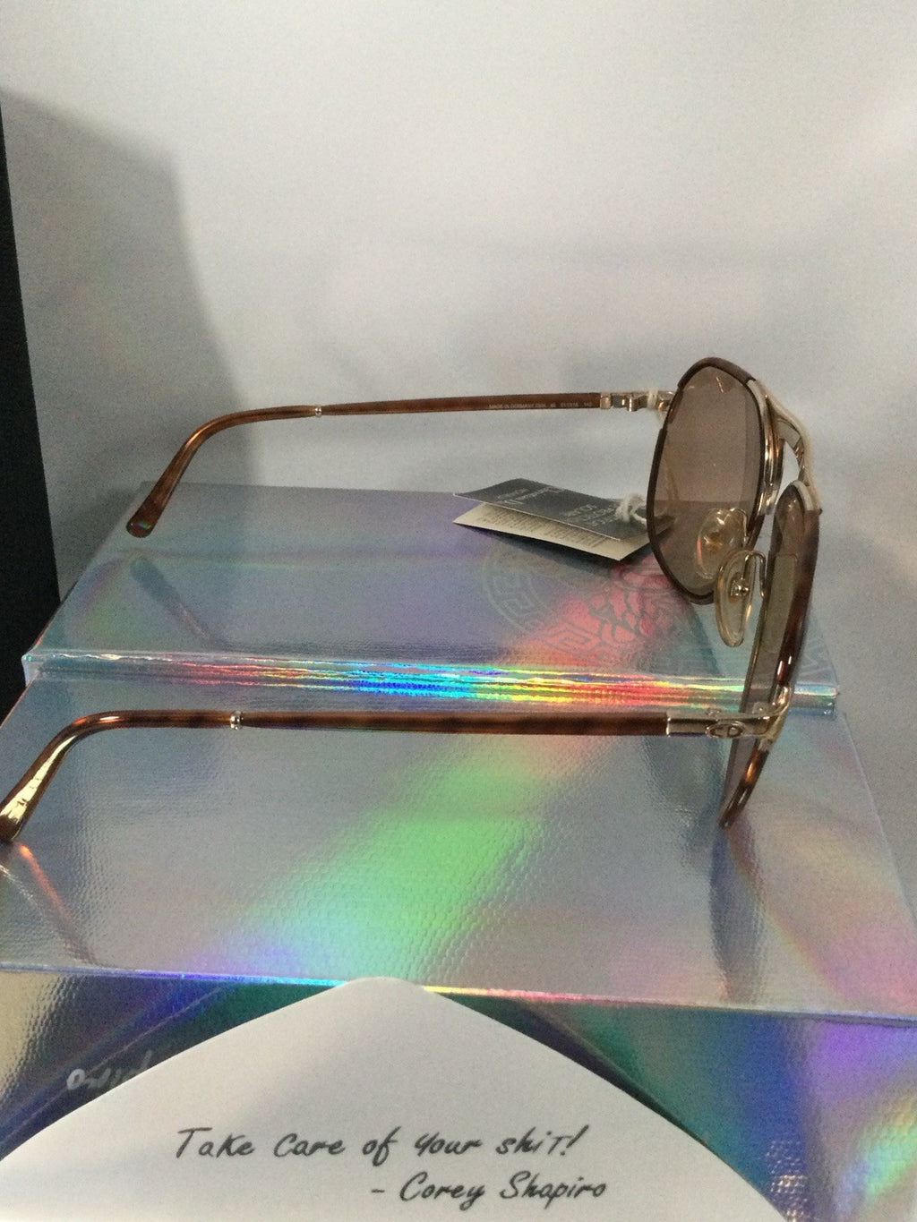 Christian Dior Pilot Sunglasses Brown Metal Brown Lenses 2504